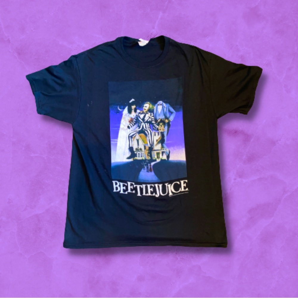 Fruit of The Loom Men’s L Vintage Beetlejuice Graphic Tee